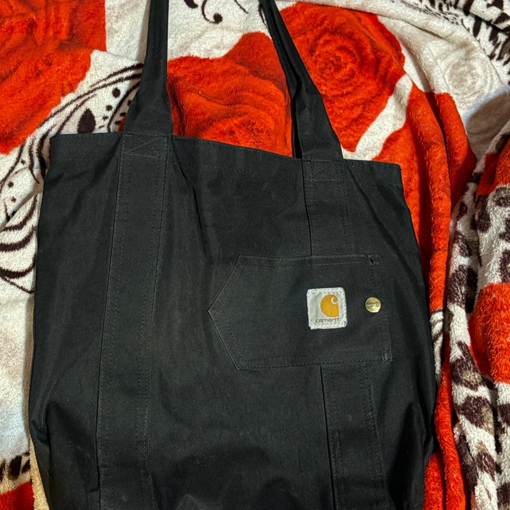 Carhartt Black Men's Tote Bag with Pocket